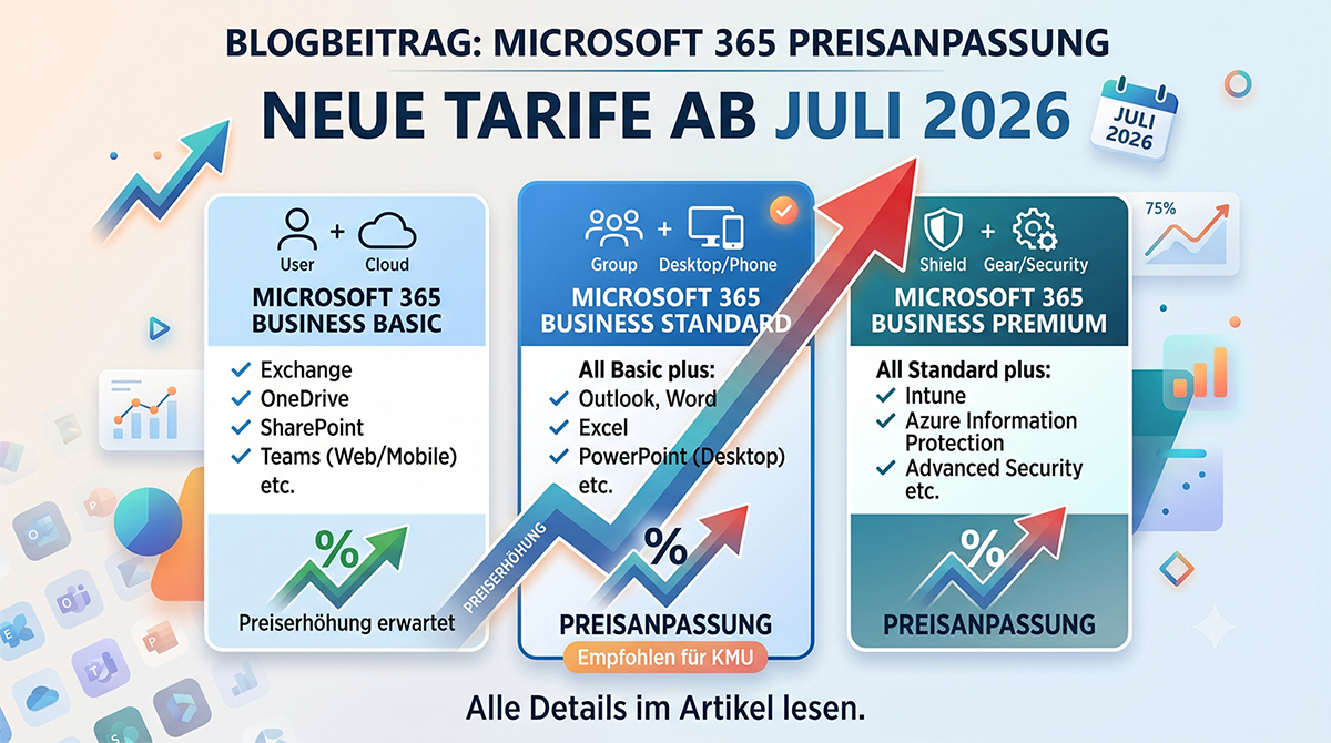 Microsoft 365 Preisanpassung ab Juli 2026